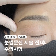 운정 눈썹 문신 주의사항과 관리법을 알아보자