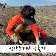 성산조개바당축제 주차 갯벌체험 문경수와 꼬마탐험대 후기