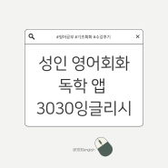 3030 잉글리시 '영어회화 독학 앱 추천' 상세 후기