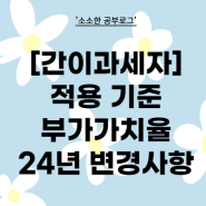 간이사업자 기준 부가가치율 과세기간 및 2024년 변경된 기준 알아보기