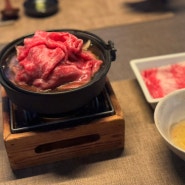 용산맛집 타카 스키야기 우나기 / 도산공원 메종바카라