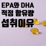 EPA와 DHA 섭취의 이유 및 적정 함유량과 효과