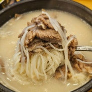 인천 청라 맛집 구수옥에서 설렁탕, 비빔냉면 먹은 내돈내산 후기 / 큐트루