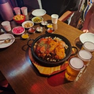 참숯향으로 두시간 구운 기름기 쏙빠진 낭만장작 누룽지통닭 전민동 맛집