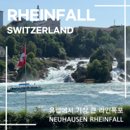 스위스 취리히 근교 유럽에서 가장 큰 폭포 라인폭포(Neuhausen Rheinfall) 유람선 탑승