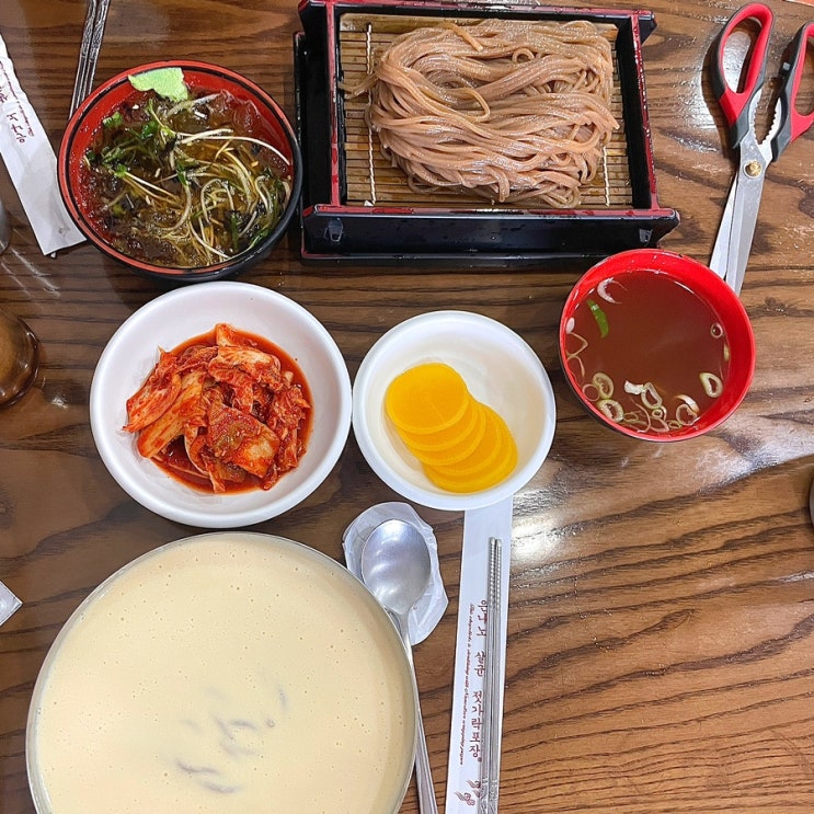 광주 모밀 맛집 상무지구 박정표밀알모밀 콩물국수, 모밀소바 후기 : 네이버 블로그