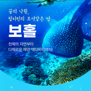 꿈의 낙원, 필리핀의 보석 같은 섬. 보홀