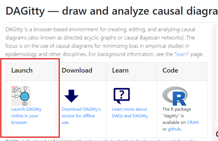 [역학] DAG 모형 그려볼 수 있는 사이트 / DAGitty / Directed Acyclic Graphs / 사용방법 ...