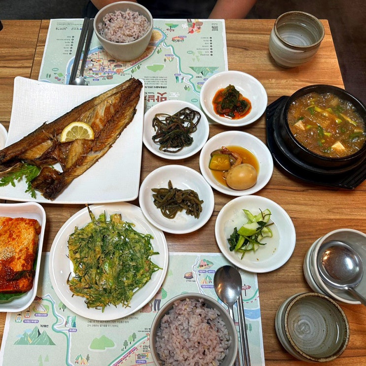 파인포레스트 정선 근처 맛집 추천 [옹이밥상]🍚 12가지 반찬이 나오는 한정식 맛집 : 네이버 블로그
