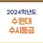 수원대학교 수시등급(2024학년도) 수원대 수시 입결, 경쟁률, 예비