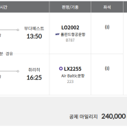 24년 여름휴가 스위스_항공권(인천→취리히) 스얼 비즈 발권