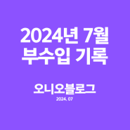 2024년 7월 직장인 부수입 기록(751,850원)