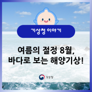 여름의 절정 8월, 바다와 함께 보는 해양기상!