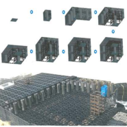 플라스틱 블록과 레진콘크리트 지지기둥을 사용하여 통로를 갖는 빗물저류조 시공방법! [건설 신기술 제 786호]