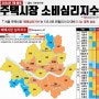 주택시장 소비심리 지수 및 아파트 가격 전망