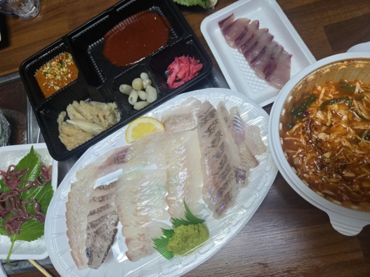 평택 비전동 맛집 유미수산 가성비 횟집 광어 우럭 개불 물회 : 네이버 블로그