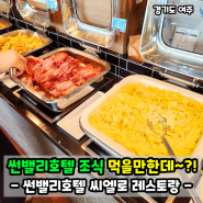 썬밸리호텔 조식! 가격부터 할인 후기까지!(씨엘로)