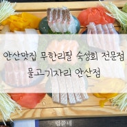 안산맛집 안산횟집 한대앞역 숙성회 무한리필 물고기자리 안산점