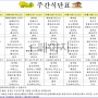 덕인노인전문요양원 24년 8월 셋째주 식단표