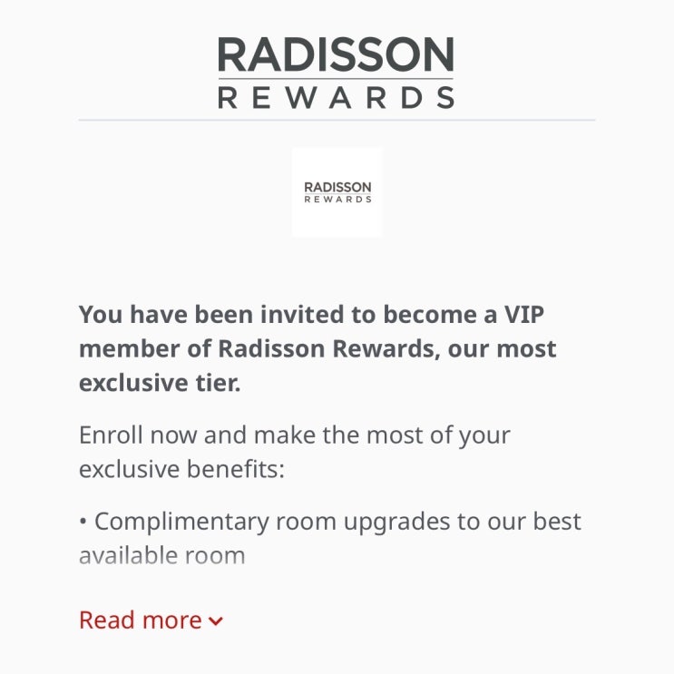 래디슨 Radisson Rewards VIP 탑 티어 무료로 획득하기 | 오류해결 방법 : 네이버 블로그