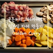 [집밥] 골든커리 고체카레로 일본식 카레 만들기 홈쿠킹시간 Golden Curry