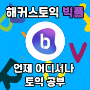 해커스토익 빅플 직접 써본 후기, 토익 독학러와 영어 왕초보들에게 꿀템