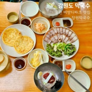 홍천 비발디파크 근처 맛집 강원도 막국수 순메밀 장원막국수