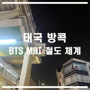 세계 여행 동남아시아 방콕 BTS MRT 탑승기 노선도 철도체계