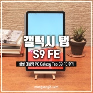 삼성 태블릿 PC 갤럭시 탭 S9 FE 후기 휴대성 가성비 추천