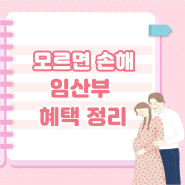 모르면 손해, 임산부 혜택 정리 !