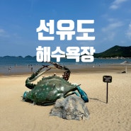 선유도 해수욕장 , 장자도호떡 동해와는 다르군.