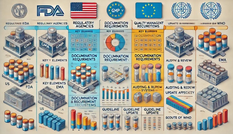 국외 의약품 GMP 가이드라인 동향 모음집 :: FDA, EMA, PIC/S, WHO, ICH GMP 가이드라인 비교 : 네이버 블로그