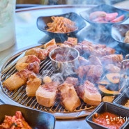 제주 서귀포 흑돼지 맛집 사계흑돼지 시원하게 발 담구면서 즐겨요