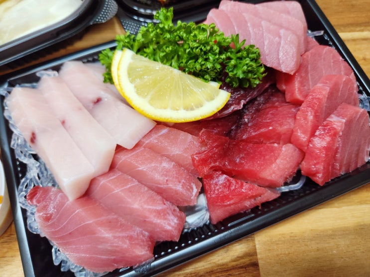 시흥 정왕동 참치회 맛집 참치홍 1인 참치회 배달 후기 : 네이버 블로그