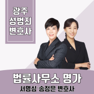 광주성범죄변호사 무고로 인해 억울하게 성범죄 혐의를 받고있다면