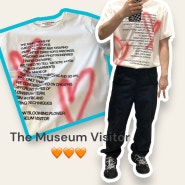 themuseumvisitor 더뮤지엄비지터 하트 반팔티셔츠 리뷰