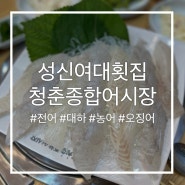 성신여대횟집 청춘종합어시장 성신여대점 :: 넓고 가성비 좋은 횟집 대하 전어 가격