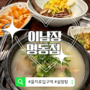 [을지로입구역 서울 맛집] 설렁탕 전문점 이남장 명동점, 을지로 회식으로 추천