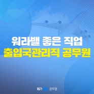 5일 연속 휴가 가능한 공무원 워라밸 상위 직업 출입국관리직 하는 일은? (ft.시험과목, 경쟁률, 합격선)