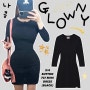 나콩의 Glowny 글로니 3/4 BUTTON FLY MINI DRESS (BLACK) 찐후기 ⋆⁺₊⋆♥🖤👗