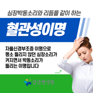 혈관성이명한의원 소리가 들려 불편하다면