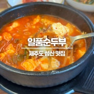 제주도 성산 로컬맛집 '일품순두부' 아침 점심 추천! 밥먹고 싶은 사람?