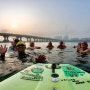 잠실 한강크로스스위밍 수중보 종단시 어디를 목표로 건너야하고 위험지대는 어디인가요?