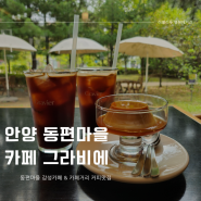 인덕원 동편마을 그라비에 카페거리 커피맛집 망고빙수와 뷰가예쁜 감성카페