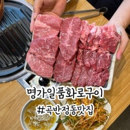 곡반정동 맛집 명가일품화로구이 소고기 무한 솔직후기