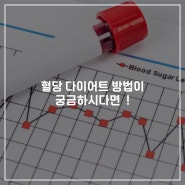 혈당다이어트, 어떻게 하는 건가요?