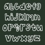 분필로 쓴 것 같은 글자체 무료다운(상업적사용 가능)/영문폰트 초크체 the bubble letters font