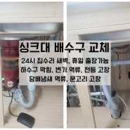 신월동 음식물 분쇄기 철거 배수구 교체 신정동 하수구 막힘 원인 제거