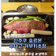 신주쿠 야키니쿠 맛집 오사카 호르몬 후타고 가부키초점 방문후기