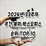 2024년 33주차(8/16-8/22) 주간 북미 박스오피스 순위 TOP10 영화 알아보기(에이리언 로물루스, 데드풀과 울버린, 우리가 끝이야, 코렐라인 비밀의문, 트위스터스 등)